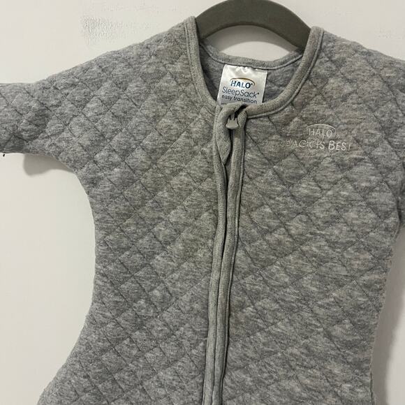 Halo Baby Sleepsack in Quilted Heathered Gray Size Medium 6-9 Months - Picture 6 of 6